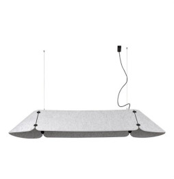 FARO - Luminaria suspendida FONOVIA 840mm 25W 4000K gris