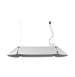 FARO - Luminaria suspendida FONOVIA 840mm 25W 4000K gris