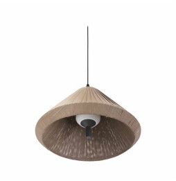 FARO - Luminaria suspendida HUE OUT T70 café tapa cono