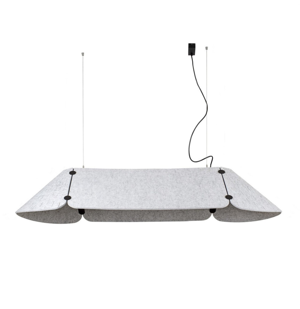 FARO - Luminaria suspendida FONOVIA 2400mm 50W 4000K gris