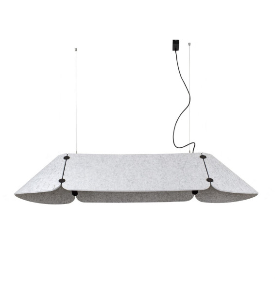 FARO - Luminaria suspendida FONOVIA 2400mm 50W 4000K gris
