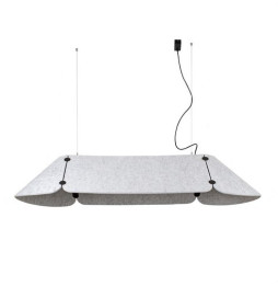 FARO - Luminaria suspendida FONOVIA 2400mm 50W 4000K gris