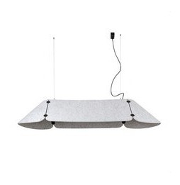 FARO - Luminaria suspendida FONOVIA 2400mm 50W 4000K gris