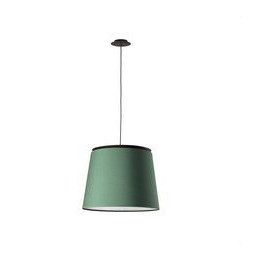 FARO - Luminaria suspendida SAVOY negro pantalla verde