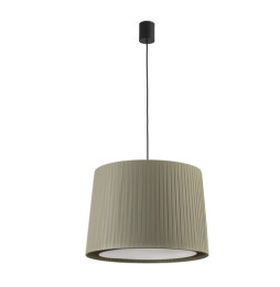 FARO - Luminaria suspendida SAMBA negro simple encintada E27 500x350 verde