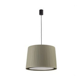 FARO - Luminaria suspendida SAMBA negro simple encintada E27 500x350 verde