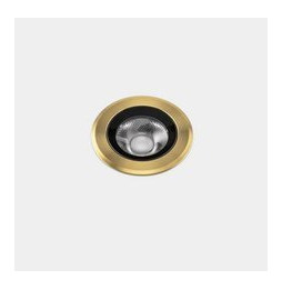 LedsC4 - Empotrable de suelo IP66-IP67 Max Medium Round Trim LED 6.5 3000K oro PVD 423lm
