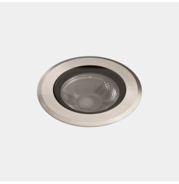 LedsC4 - Empotrable de suelo IP66-IP67 Max Big Round Trim LED 13.8 3000K acero inoxidable AISI 316 1086lm