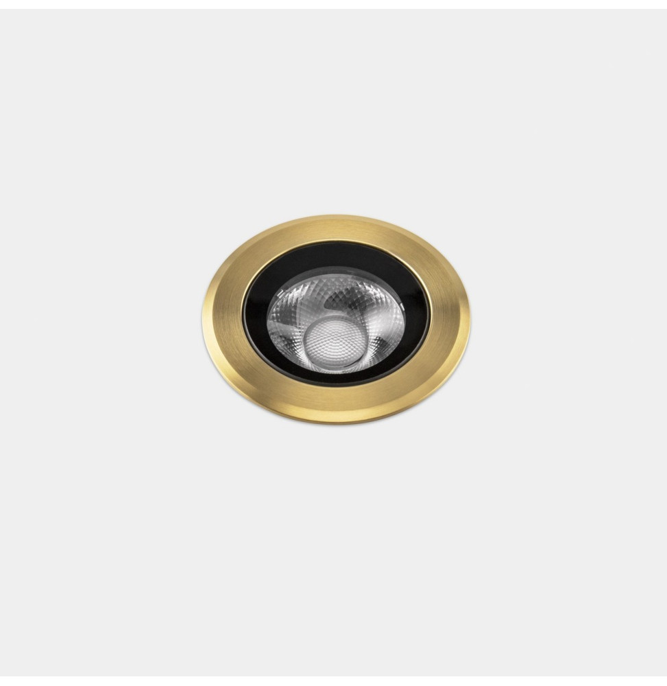 LedsC4 - Empotrable de suelo IP66-IP67 Max Medium Round Trim LED 7.9 4000K oro PVD 459lm