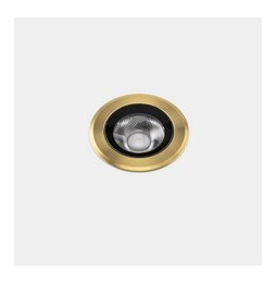LedsC4 - Empotrable de suelo IP66-IP67 Max Medium Round Trim LED 7.9 4000K oro PVD 459lm