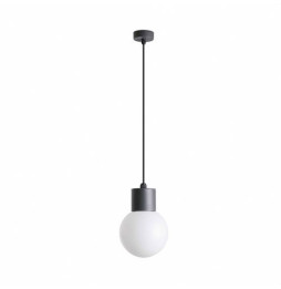 FARO - Luminaria suspendida MOON 1xE27 15W gris oscuro