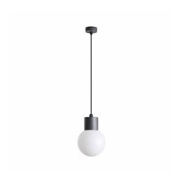 FARO - Luminaria suspendida MOON 1xE27 15W gris oscuro