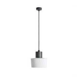FARO - Luminaria suspendida MUFFIN 1xE27 15W gris oscuro
