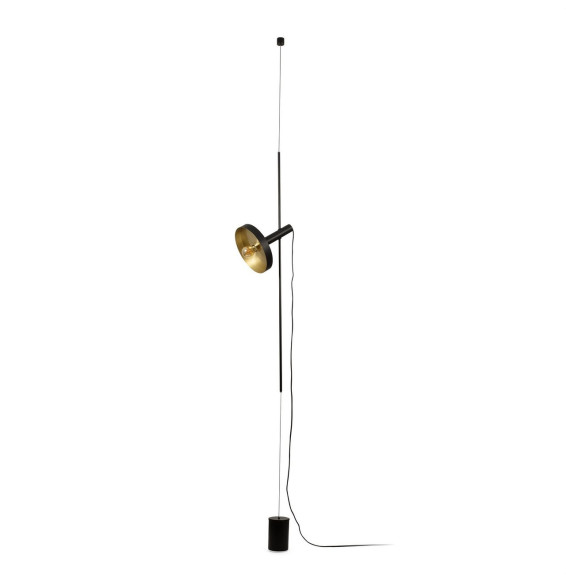 FARO - Luminaria suspendida WHIZZ 1 x E27 con peso negro/oro