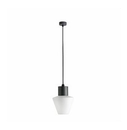 FARO - Luminaria suspendida MISTU 1xE27 15W gris oscuro