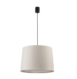FARO - Luminaria suspendida SAMBA negro simple encintada E27 500x350 beige