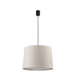 FARO - Luminaria suspendida SAMBA negro simple encintada E27 500x350 beige