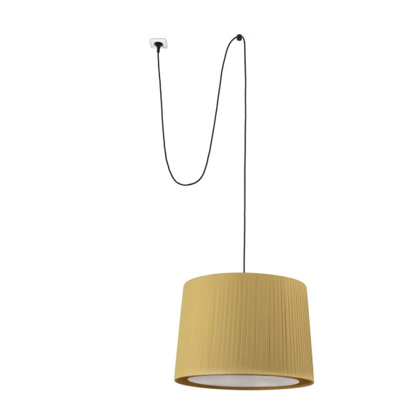 FARO - Luminaria SAMBA clavija encintada E27 500x350 amarillo