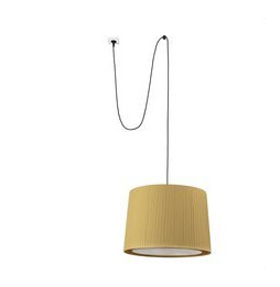 FARO - Luminaria SAMBA clavija encintada E27 500x350 amarillo