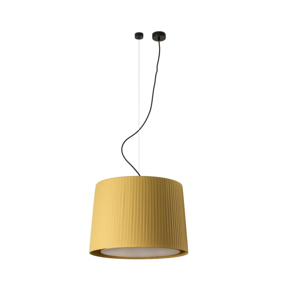 FARO - Luminaria SAMBA negro encintada E27 500x350 amarillo