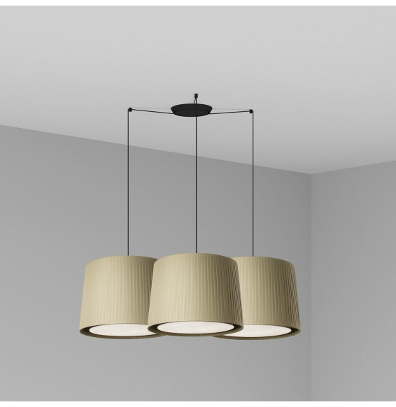 FARO - Luminaria SAMBA negro encintada E27 500x350 verde