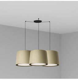 FARO - Luminaria SAMBA negro encintada E27 500x350 verde