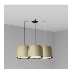 FARO - Luminaria SAMBA negro encintada E27 500x350 verde
