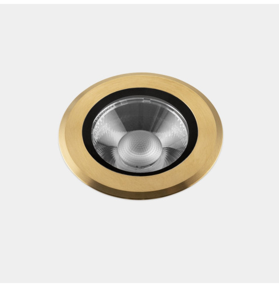 LedsC4 - Empotrable de suelo IP66-IP67 Max Big Round Trim LED 17.3 3000K oro PVD 1684lm