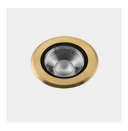 LedsC4 - Empotrable de suelo IP66-IP67 Max Big Round Trim LED 17.3 3000K oro PVD 1684lm