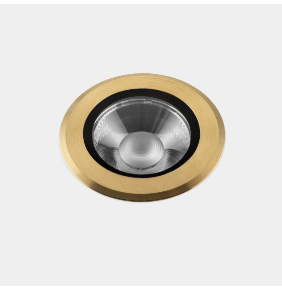 LedsC4 - Empotrable de suelo IP66-IP67 Max Big Round Trim LED 13.8 4000K oro PVD 1086lm