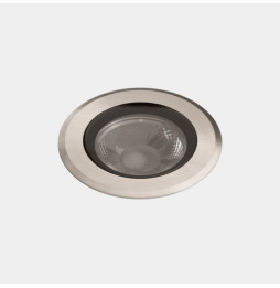 LedsC4 - Empotrable de suelo IP66-IP67 Max Big Round Trim LED 13.8 2700K acero inoxidable AISI 316 1086lm