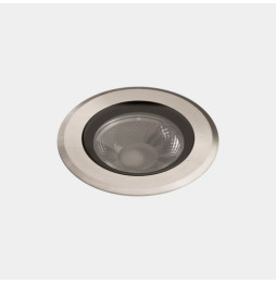LedsC4 - Empotrable de suelo IP66-IP67 Max Big Round Trim LED 13.8 2700K acero inoxidable AISI 316 1076lm