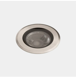 LedsC4 - Empotrable de suelo IP66-IP67 Max Big Round Trim LED 13.8 2700K acero inoxidable AISI 316 1120lm