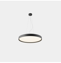 LedsC4 - Luminaria colgante Luno Slim Medium 37.8 4000K CRI 90 ON-OFF / DALI-2 negro IP20 4114lm