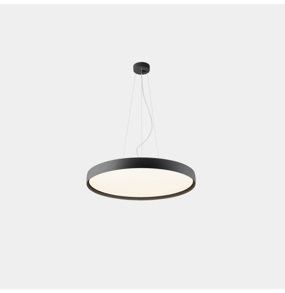 LedsC4 - Luminaria colgante Luno Slim Medium 37.8 4000K CRI 90 ON-OFF / DALI-2 negro IP20 4114lm