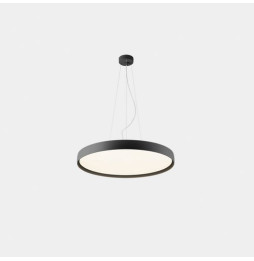 LedsC4 - Luminaria colgante Luno Slim Medium 37.8 4000K CRI 90 ON-OFF / DALI-2 negro IP20 4114lm