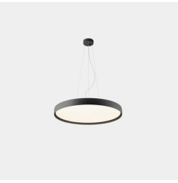 LedsC4 - Luminaria colgante Luno Slim Medium 37.8 3000K CRI 90 ON-OFF / DALI-2 negro IP20 3956lm