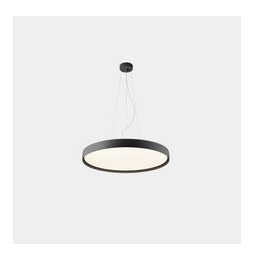 LedsC4 - Luminaria colgante Luno Slim Medium 37.8 3000K CRI 90 ON-OFF / DALI-2 negro IP20 3956lm