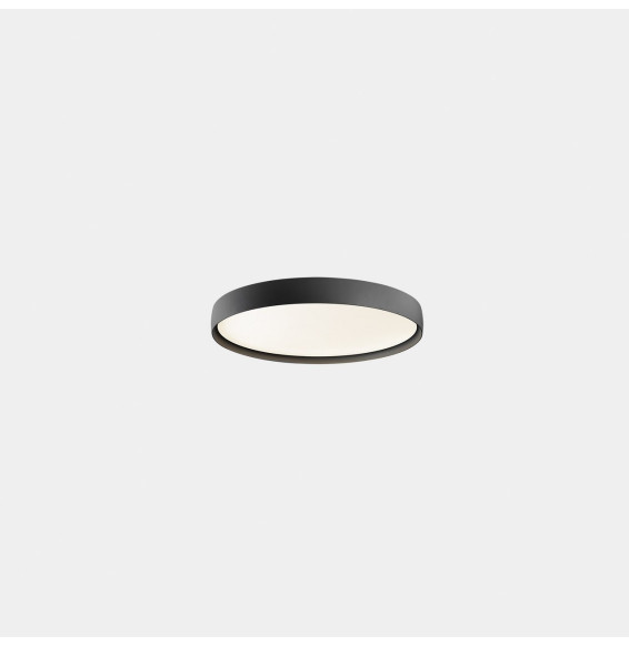 LedsC4 - Plafón Luno Slim superficie Small 27.8 3000K CRI 90 ON-OFF / DALI-2 negro IP20 3037lm