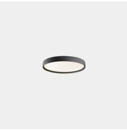 LedsC4 - Plafón Luno Slim superficie Small 27.8 3000K CRI 90 ON-OFF / DALI-2 negro IP20 3037lm