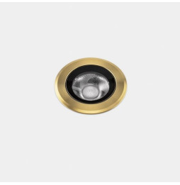 LedsC4 - Empotrable de suelo IP66-IP67 Max Medium Round Trim LED 7.9 4000K oro PVD 519lm