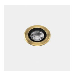 LedsC4 - Empotrable de suelo IP66-IP67 Max Medium Round Trim LED 7.9 4000K oro PVD 519lm