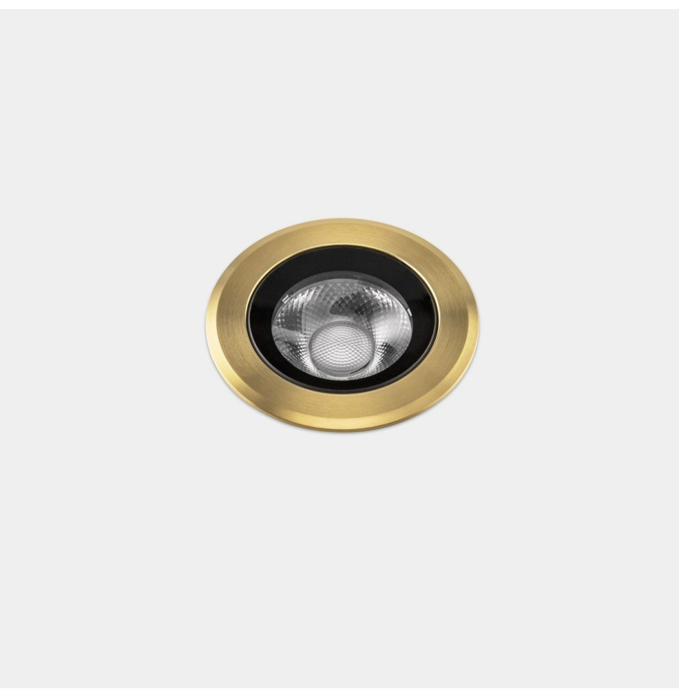 LedsC4 - Empotrable de suelo IP66-IP67 Max Medium Round Trim LED 7.9 4000K oro PVD 423lm