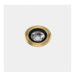 LedsC4 - Empotrable de suelo IP66-IP67 Max Medium Round Trim LED 7.9 4000K oro PVD 423lm