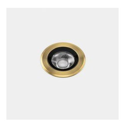 LedsC4 - Empotrable de suelo IP66-IP67 Max Medium Round Trim LED 7.9 3000K oro PVD 423lm