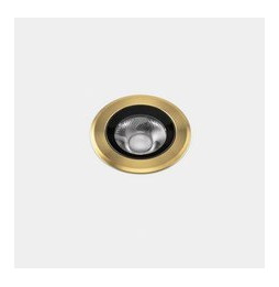 LedsC4 - Empotrable de suelo IP66-IP67 Max Medium Round Trim LED 7.9 2700K oro PVD 459lm