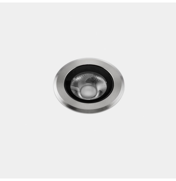 LedsC4 - Empotrable de suelo IP66-IP67 Max Medium Round Trim LED 7.9 2700K acero inoxidable AISI 316 519lm