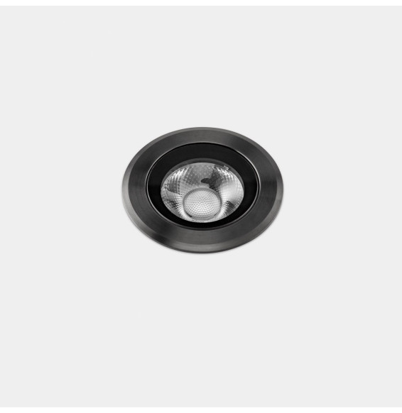 LedsC4 - Empotrable de suelo IP66-IP67 Max Medium Round Trim LED 7.9 2700K metálico PVD 459lm