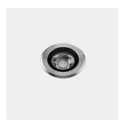 LedsC4 - Empotrable de suelo IP66-IP67 Max Medium Round Trim LED 7.9 2700K acero inoxidable AISI 316 423lm