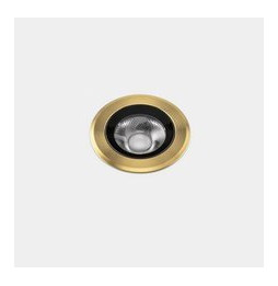 LedsC4 - Empotrable de suelo IP66-IP67 Max Medium Round Trim LED 6.5 4000K oro PVD 459lm